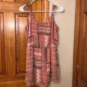 BCBG Generation pattered patchwork romper